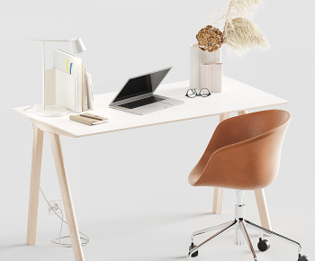 Modern Office Desk And Chair-ID:897043946