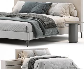 Modern Double Bed-ID:260746008