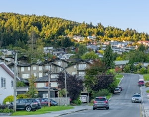 现代白天小区公路街景外景-ID:6308226