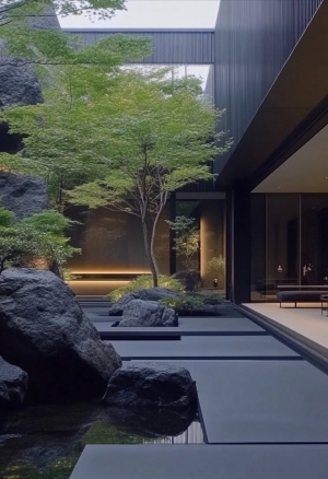 白天庭院外景-ID:6309029