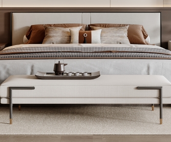 New Chinese Style Double Bed-ID:992724909
