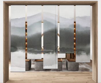 New Chinese Style Door Curtain-ID:775654084