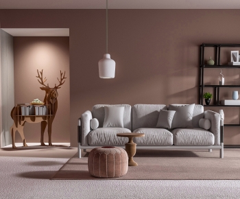Modern Three-seat Sofa-ID:482345103