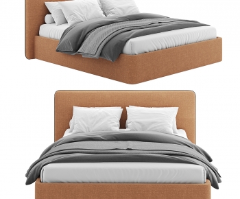 Modern Double Bed-ID:384510993