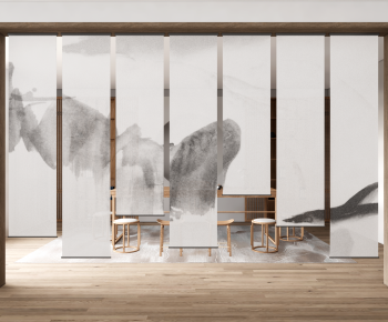 New Chinese Style Door Curtain-ID:744831097