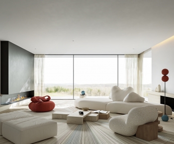 Modern A Living Room-ID:641443019
