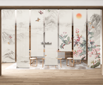 New Chinese Style Door Curtain-ID:424762964
