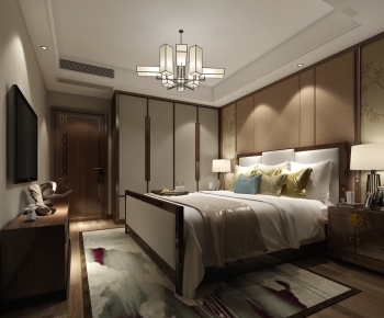 New Chinese Style Bedroom-ID:819089893