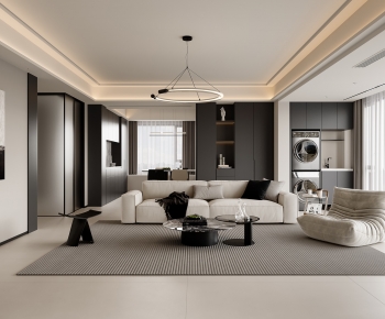 Modern A Living Room-ID:943507911