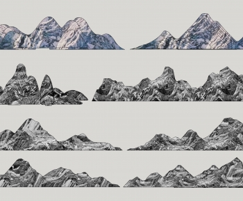 New Chinese Style Rockery Waterscape-ID:204221012