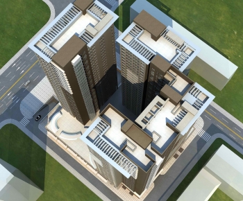 Modern Architectural Bird's-eye View Planning-ID:928440114