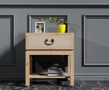 New Chinese Style Bedside Cupboard-ID:878602985