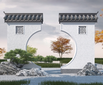 Chinese Style Landscape Wall-ID:148041968