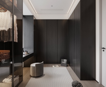 Modern Clothes Storage Area-ID:230896953
