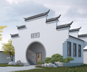 New Chinese Style Public Building-ID:556866888