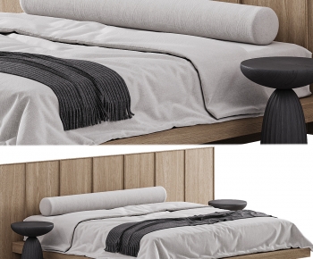 Modern Double Bed-ID:198481083