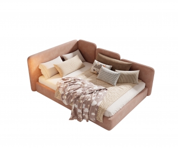 Modern Double Bed-ID:320950985