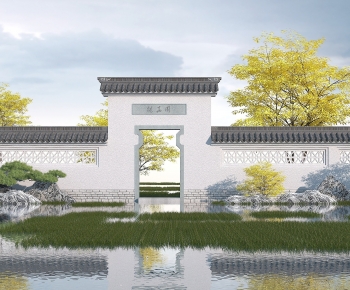 Chinese Style Landscape Wall-ID:836147072