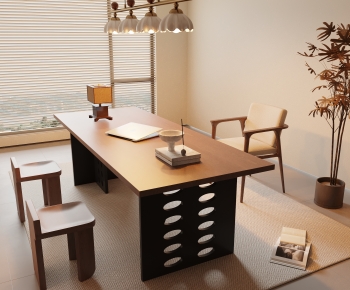 Modern Computer Desk And Chair-ID:697799927