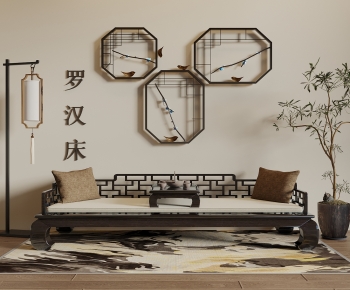 New Chinese Style Arhat Bed-ID:125529858