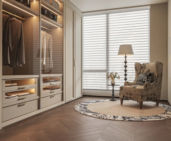 Modern Clothes Storage Area-ID:368065122