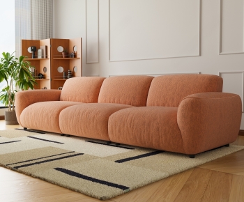 Modern Three-seat Sofa-ID:952668919