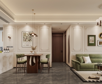 French Style A Living Room-ID:692703964