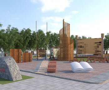 Modern Park Landscape-ID:393358957