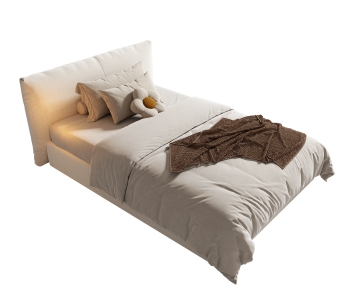 Modern Single Bed-ID:711491113