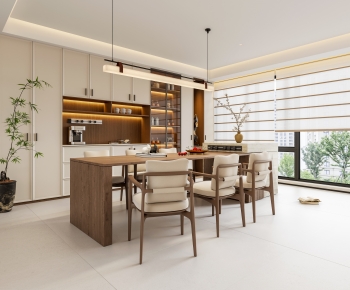 New Chinese Style Dining Room-ID:855240845