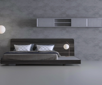 Modern Double Bed-ID:759913924