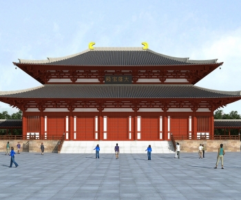 Chinese Style Ancient Architectural Buildings-ID:932377106