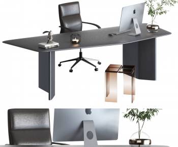 Modern Office Desk And Chair-ID:987936973