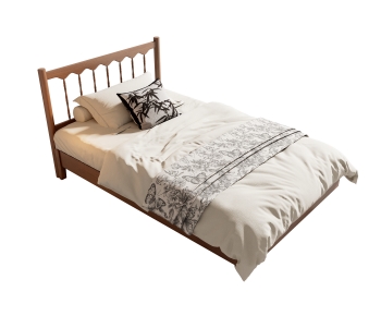 French Style Single Bed-ID:426615952