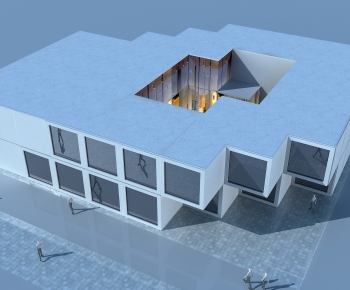 Modern Appearance Of Commercial Building-ID:449649101