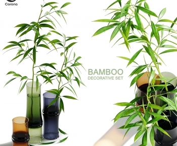 现代竹子花瓶组合-ID:825129999