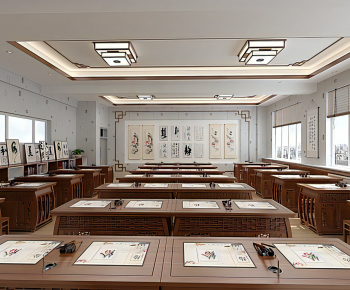 New Chinese Style School Classrooms-ID:126545917