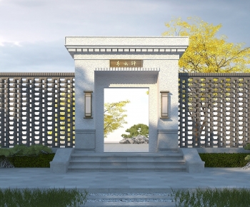 Chinese Style Facade Element-ID:373379958