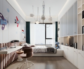 Modern Boy's Room And Son's Room-ID:813087941