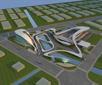 Modern Architectural Bird's-eye View Planning-ID:275492913