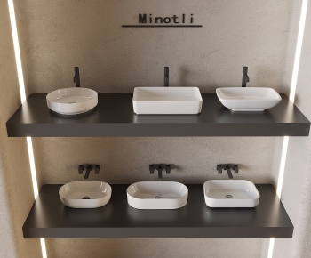 minotli现代洗手台盆组合-ID:350720915