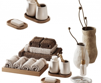 Wabi-sabi Style Bathroom Set-ID:645442017