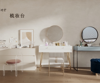 现代梳妆台凳组合-ID:194772012
