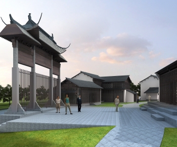 Chinese Style Commercial Street-ID:308027038