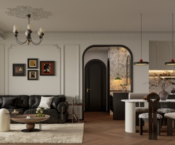 French Style A Living Room-ID:946599011