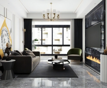 Modern A Living Room-ID:234129427