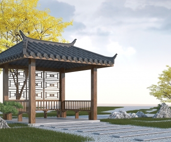 Chinese Style Ancient Architectural Buildings-ID:349354038