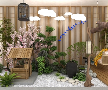 现代室内园林植物景观小品-ID:444017894