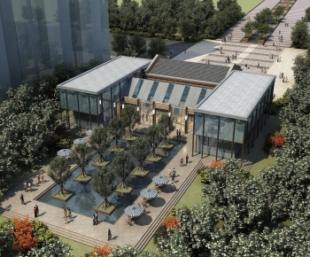 Modern Appearance Of Commercial Building-ID:350209008