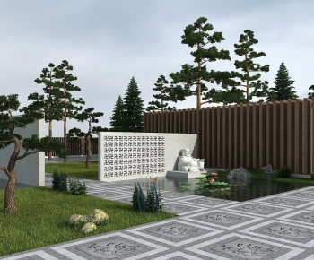 New Chinese Style Courtyard/landscape-ID:989439969